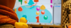 A promotional picture of the Duckie Deck app