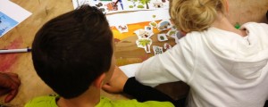 Children at Games Britannia workshop. Mark Hardisty