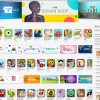 A view of the kids section in Apple's app store