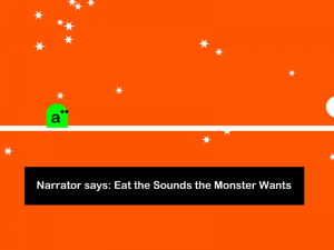 An early prototype of the "Run" game