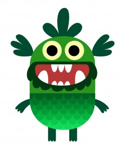 A Teach Your Monster to Read character
