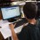 A student using GuidiGO